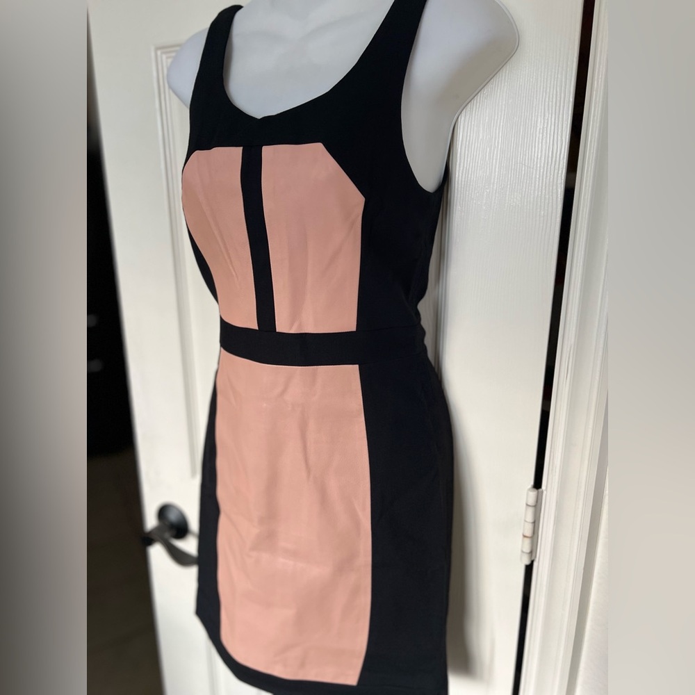 Rebecca Minkoff Stella Leather Panel Trim Dress NWT SZ 2 - Picture 6 of 15